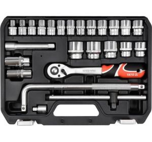 Socket Set 25pcs/sets Yato Brand YT-38741