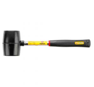 Rubber mallet 65mm/450g, hardened handle