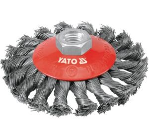 Circular Brush Twisted Wire 100mm,14mm bar  YT-4763
