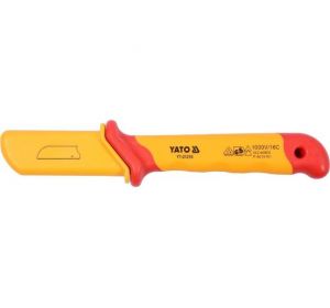 Insulated Cable Knife Straight 50 x 180mm VDE-1000V Yato Brand YT-21210