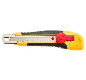 Snap-off blade knife 18mm, metal slideway