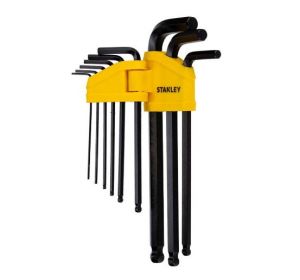Hex Key Set Ball L/Arm 9Pcs Metric 0-69-256 Stanley 