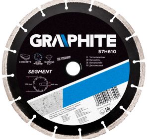 Laser welded diamond disc 230mm