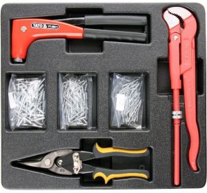 Drawer Insert With Hand Riveter, Rivets Snip and Wrench 6pcs Yato Brand YT-55478