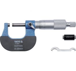 Mechanical Micrometer 25-50mm in Plastic Case  YT-72301