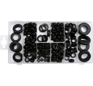 Rubber Ring Grommets 180Pcs Set, Mix Of Sizes Yato Brand YT-06878
