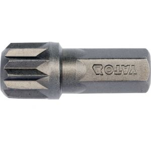 Impact Scewdriver Bits 8 x 30mm SPLINE M12 6pcs/Box Yato Brand YT-78194 (99335)