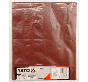 Water Proof Sand Paper 230 x 280 Gr.100 1pc Yato Brand YT-8402 (99435)