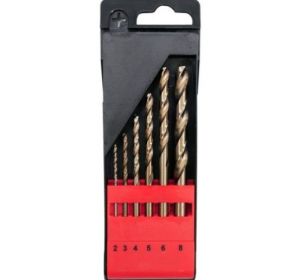 Twist Drill Bit Co-HSS 6pcs/set 2-8mm in Plastic Box Yato Brand YT-41602