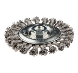 Weel brush 125mm x M14 standard twist stainless steel wire 0.50mm