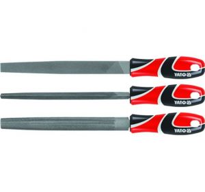 3 Pcs Steel File Set 3pcs/sets 2# 250mm Yato Brand YT-6237