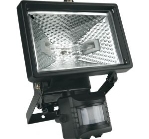 Halogen lamp, 150W, black with detector 110