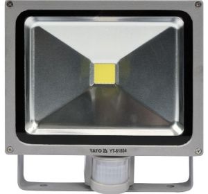 LED Floodlight 1 x 30W with PIR Sensor Allumnium Body (2100 Lumens) Yato Brand YT-81804