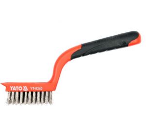 Wire Brush SS With Plastic Handle 5 x 11 Rows  YT-6340