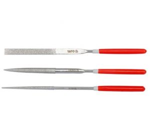 3Pcs Diamond Needle File Set 3 x 140 x 50mm Yato Brand YT-6143