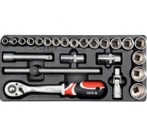 Drawer Insert With Socket Set 24pcs Yato Brand YT-5537