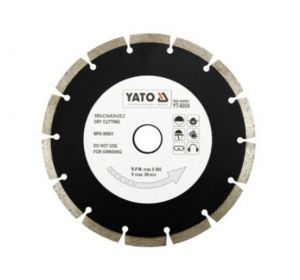 Diamond Blade Segmented-HS 180 x 2.5 x 22.2mm Yato Brand YT-6004