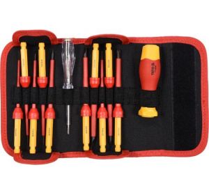 Insulated Changeable Screwdriver Set 12pcs VDE-1000V  YT-28290