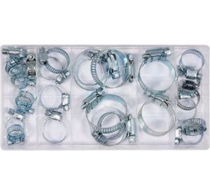 26 Pcs Hose Clamp Assortment Yato Brand YT-06782