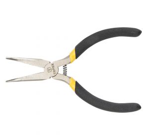 Precision bent nose pliers 130mm