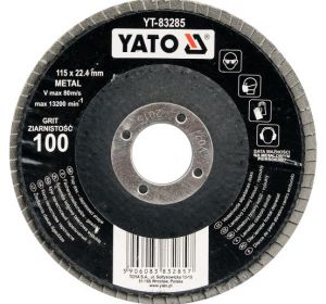 Flap Wheel With Shaft 80 x 40 x 6mm Grit:40 Brown Color Yato Brand YT-83381