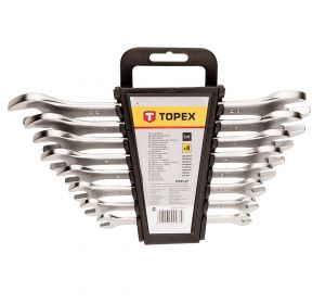 Double open end spanner set 8 pcs, 6-22mm CV