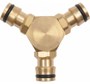 Brass 3 Way Coupling 1/2