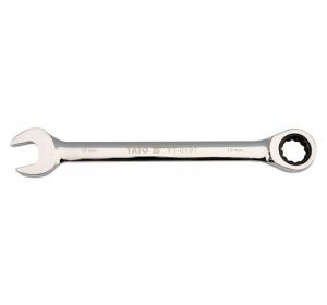 Combination Ratchet Wrench 19mm W/Plastic Hanger Yato Brand YT-0200