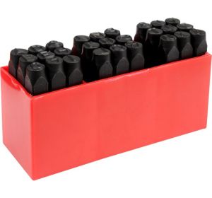 Letter Stamp 8mm (27pcs/set) Plastic Box with Sleeve Yato Brand YT-6863