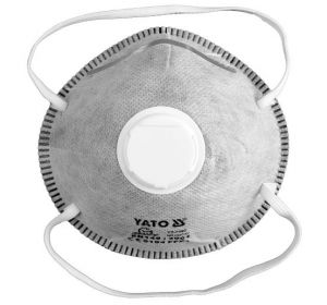 Disposable Dust Masks With Valve Carbon Filter FFP1 3Pcs Set Yato Brand YT-7490