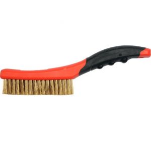 Wire Brush Brass With Plastic Handle 4 x 16 Rows 260mm Yato Brand YT-6344