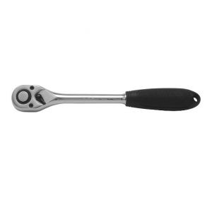 Straight Ratchet Handle With Plastic Handle 1/4