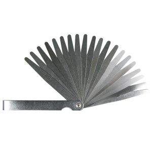 Feeler gauge, 20 leafs