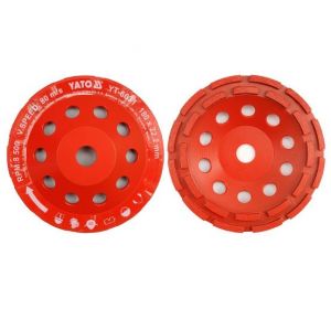 Diamond Grinding Cup Wheel 180mm x 22.2 Segment Size: 5.0 x 75mm Yato Brand YT-6031