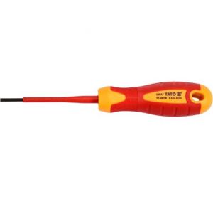 Insulated Slotted Screwdriver 2.5 x 75mm VDE-1000V Yato Brand YT-28150