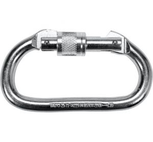Steel Carbiner Snap Hook with Locking S 16mm Yato Brand YT-74229
