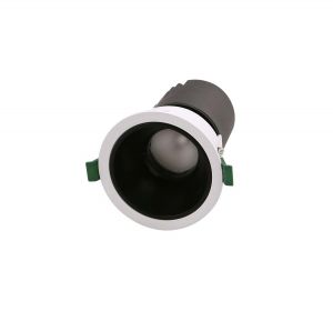 COB PROJECT DOWNLIGHT DEEP MATTE BLACK+WHITE 20W