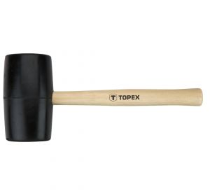 Rubber mallet 72mm/900g, hard wood handle
