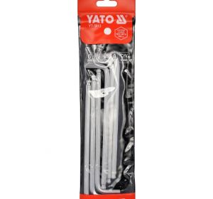 Extra Long Hex Key With Ball 8.0mm 6pcs Yato Brand YT-5813 (99264)
