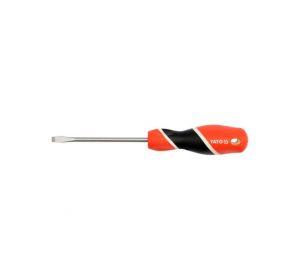 Yato 3 x 75mm Slotted Flat Screwdriver, YT-25901, Red/Black