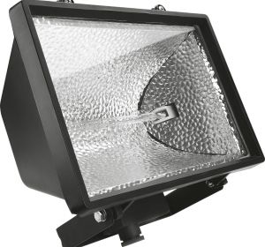 Halogen lamp 1000W, bulb included, black color