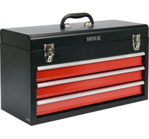 Metal Tool Box 3 Drawers 218 x 300 x 520mm Yato Brand YT-08873