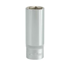 Hexagonal Deep Socket 17mm 3/8
