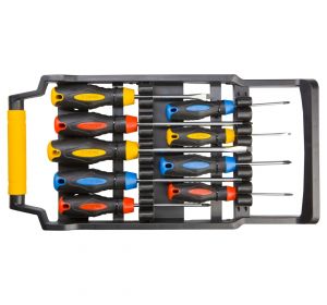 Screwdrivers set, 9 pcs, with hanger